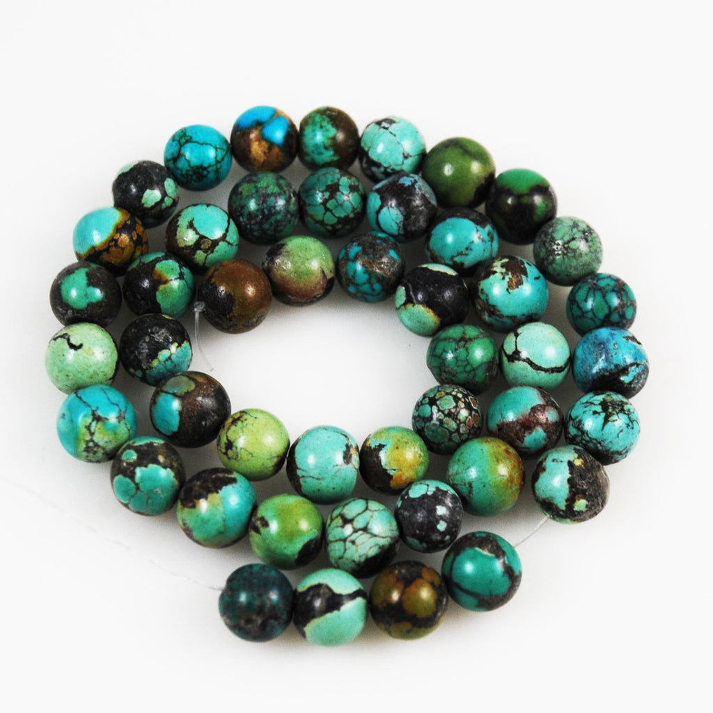 Natural Turquoise Round Beads