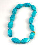 large turquoise twist beads 