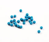 Turquoise Blue Glass Round Beads