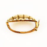 Shell Twister Clasp Gold Vermeil