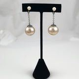 Vendome Pearl Clip Sterling On Earrings