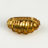 gold shell twister clasp