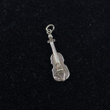 Sterling Silver Violin Charm by Wells Vintage