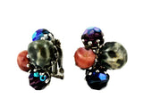 Vogue Beaded Clip On Earrings 1950's