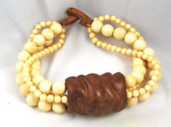Patricia Von Musulin Ivory & Wood Necklace