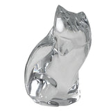 Val St. Lambert Crystal Fox Figurine