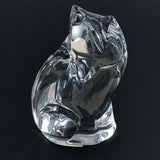 Val St. Lambert Crystal Fox Figurine