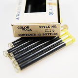 Walco Black Seed Beads In Tube Vintage