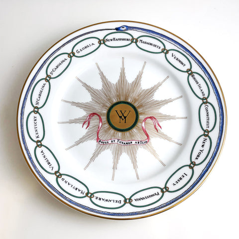 White House Desert Presidential Plate George Washington