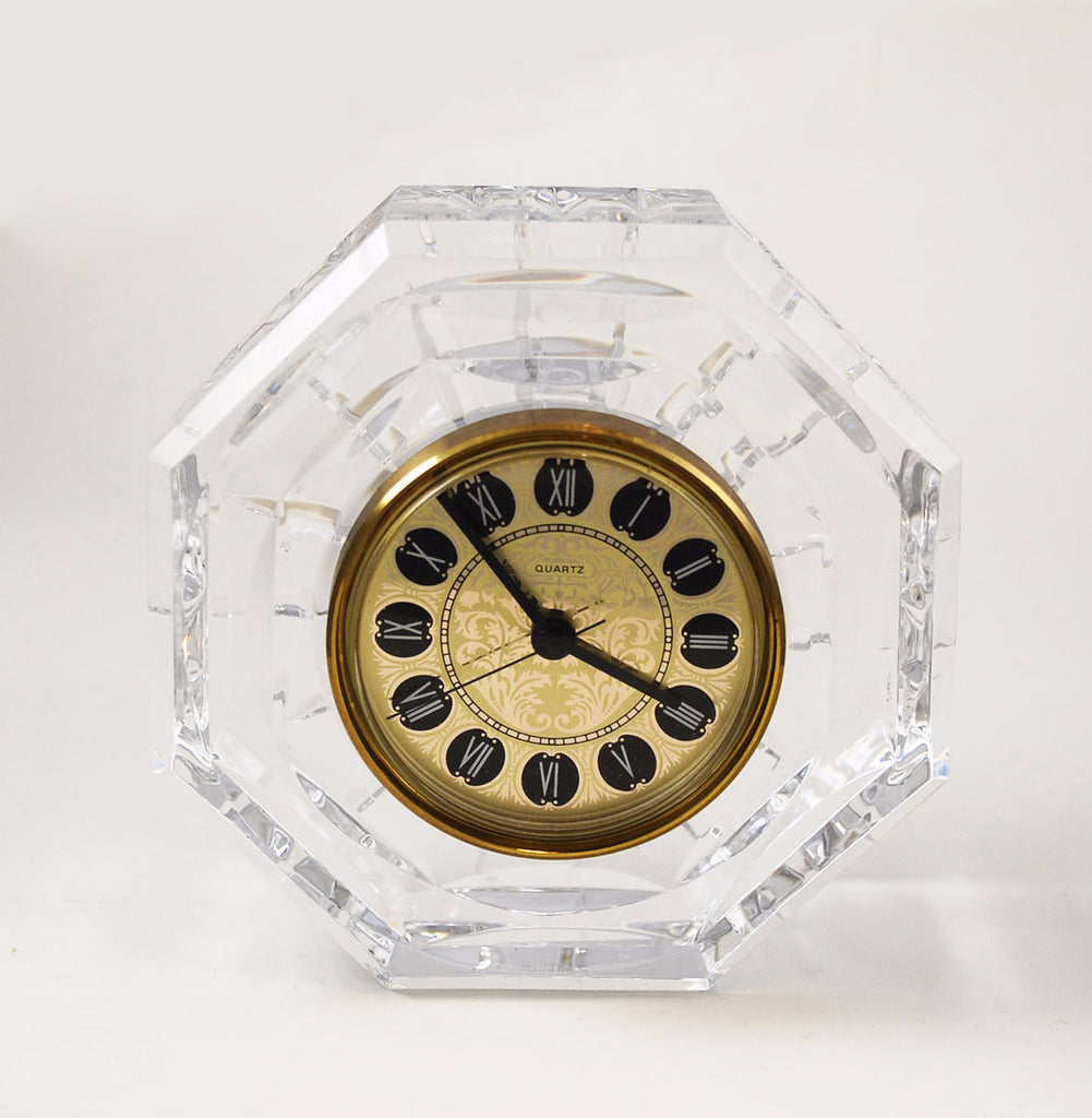 Waterford Crystal Lismore Mantle or Desk Clock