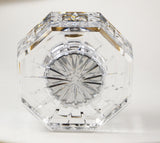 Back of Waterford Crystal Lismore Mantle or Desk Clock