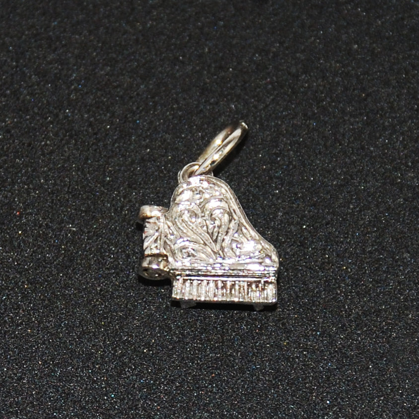 Sterling Grand Piano Charm Vintage