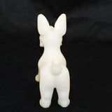 Alabaster Carved Dog Figurine