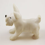 Alabaster Carved Dog Figurine