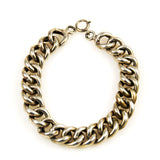 Victorian White Gold Filled Curb Bracelet