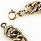Victorian White Gold Filled Curb Bracelet