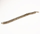 Victorian White Gold Filled Curb Bracelet