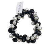 Black Glass and Pearl Bracelet by White House Black Market