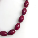 Red Jade Beaded Necklace White House Black Market NWT