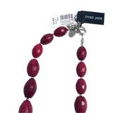 Red Jade Beaded Necklace by White House Black Market NWT