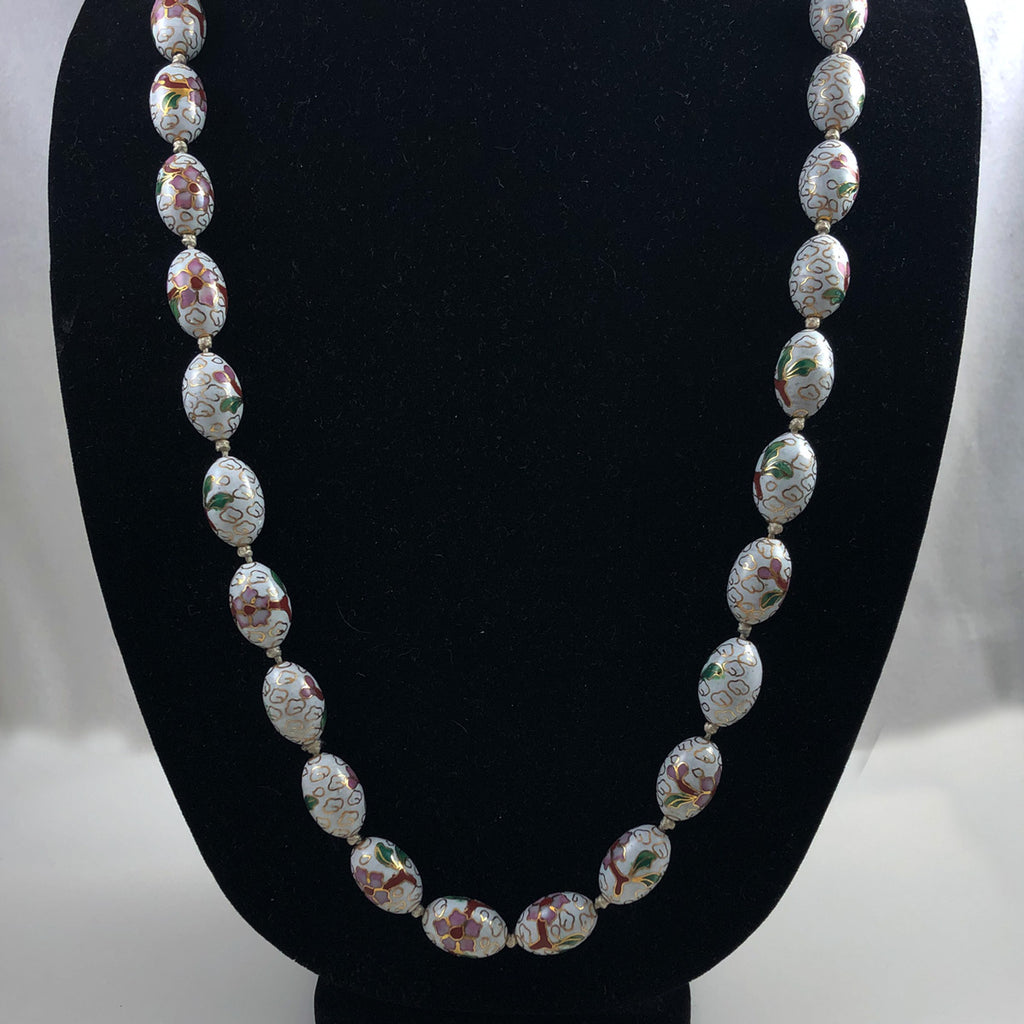 Vintage chinese on sale cloisonne necklace