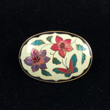 White Cloisonne Clasp