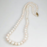 Angel Skin Coral Necklace 14K Gold Clasp
