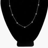 14K Italian White Gold Chain Milor Necklace