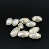 Large White Two-Sided Shell Beads Troca
