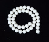 Vintage White Coral Gemstone 10mm Round Beads
