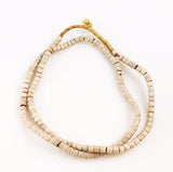 African Trade Venetian White Beads Strand