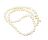 White Coral Round Strands Natural Vintage