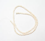 White Coral Round Strands Natural Vintage