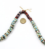 Strand of Fancy Venetian White Eye Trade Beads