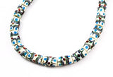 Strand of Fancy Venetian White Eye Trade Beads
