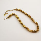 Whiting & Davis Gold Beaded Necklace Vintage