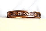 Whiting & Davis Hinged Copper Bangle Bracelet Vintage