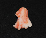 Back of Carved Angel Skin Wiseman Japanese God, Fukurokuju Vintage