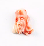 Carved Angel Skin Wiseman Japanese God, Fukurokuju Vintage