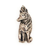 Sterling Wolf Pendant