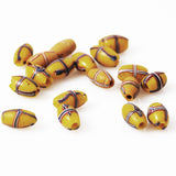 Yellow French Cross African Trade Beads