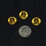 Yellow Glass Buttons Antique