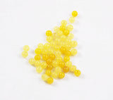 Light Yellow Jade 4mm Round Beads