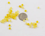 Light Yellow Jade 4mm Round Beads