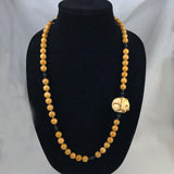Vintage Chinese jade necklace rabbit