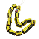 Antique Yellow Stripe African Trade Beads 