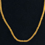 African Trade Beads Venetian Striped Yellow Strand
