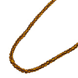 Yellow African trade bead necklace