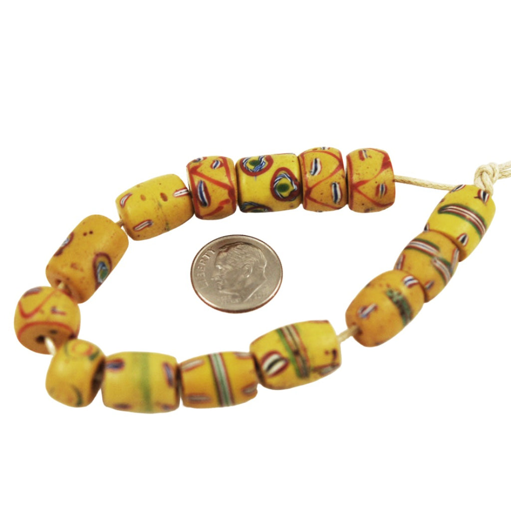 Antique Yellow African Trade Beads