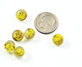 Yellow Givre Aventurine 9mm Round Beads